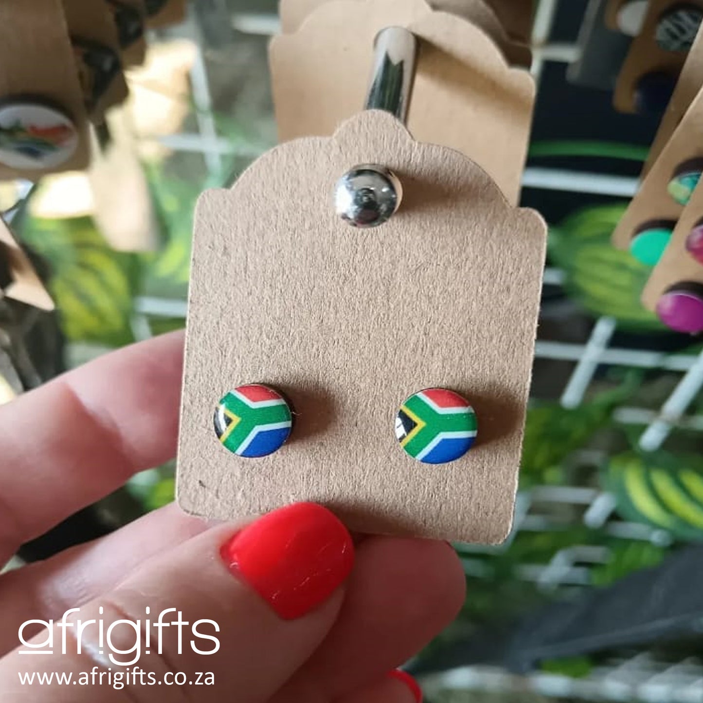 SA Flag Earrings